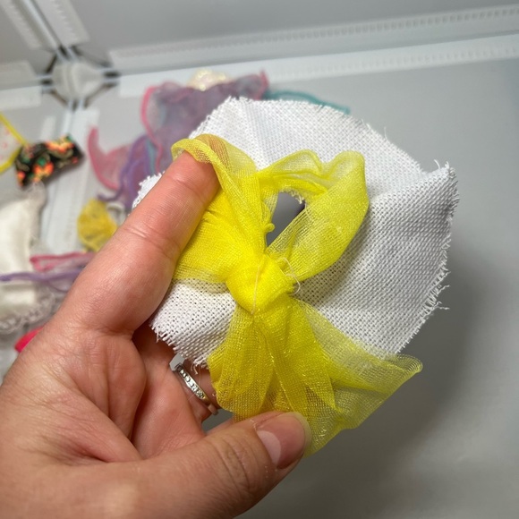 Vintage Mattel Barbie Clothing Accessory Lot Skirts Socks Hats Hawaiian Pillow - Picture 10 of 11